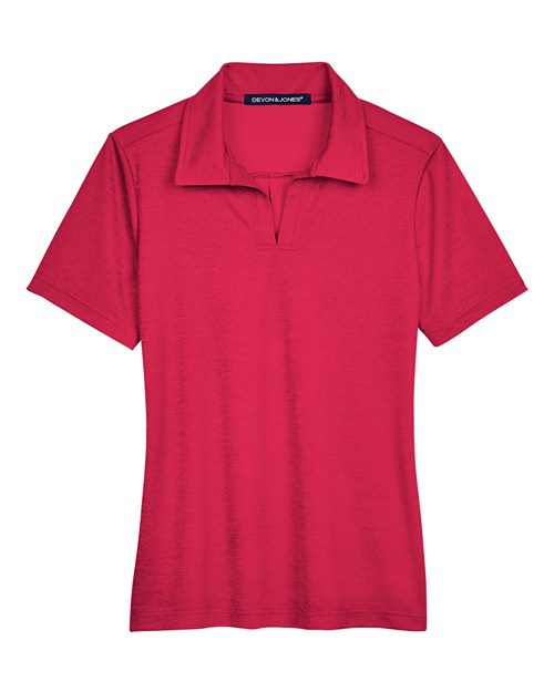 Devon & Jones DG22W Women's CrownLux Performance® Address Melange Polo