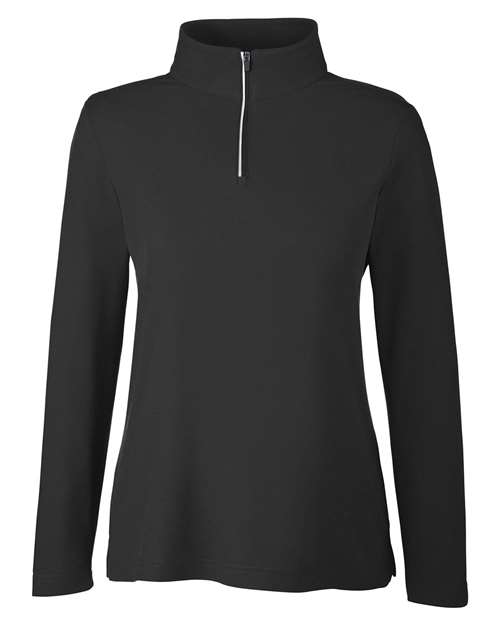 CORE365 CE405W Women's Fusion ChromaSoft™ Pique Quarter-Zip Pullover