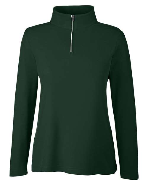 CORE365 CE405W Women's Fusion ChromaSoft™ Pique Quarter-Zip Pullover