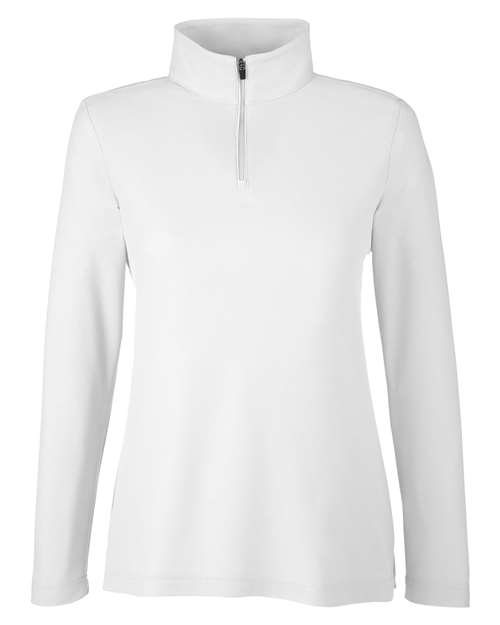 CORE365 CE405W Women's Fusion ChromaSoft™ Pique Quarter-Zip Pullover