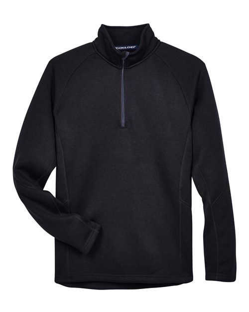 Devon & Jones DG792 Unisex Bristol Sweater Fleece Quarter-Zip Pullover