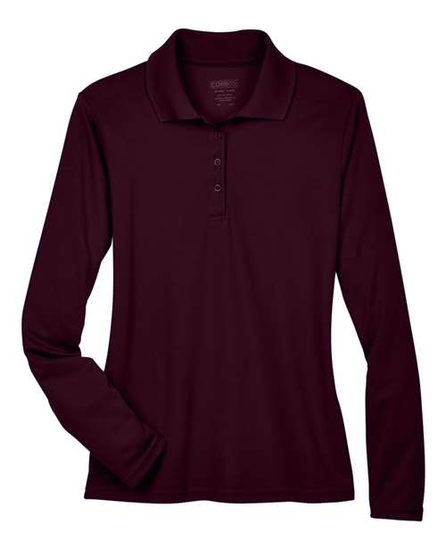 CORE365 78192 Women's Pinnacle Performance Long Sleeve Piqué Polo