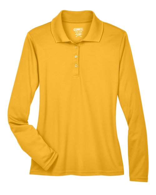 CORE365 78192 Women's Pinnacle Performance Long Sleeve Piqué Polo