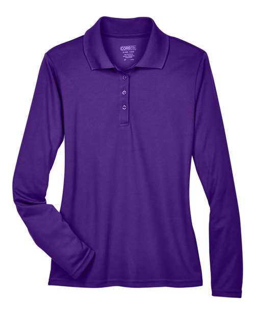 CORE365 78192 Women's Pinnacle Performance Long Sleeve Piqué Polo