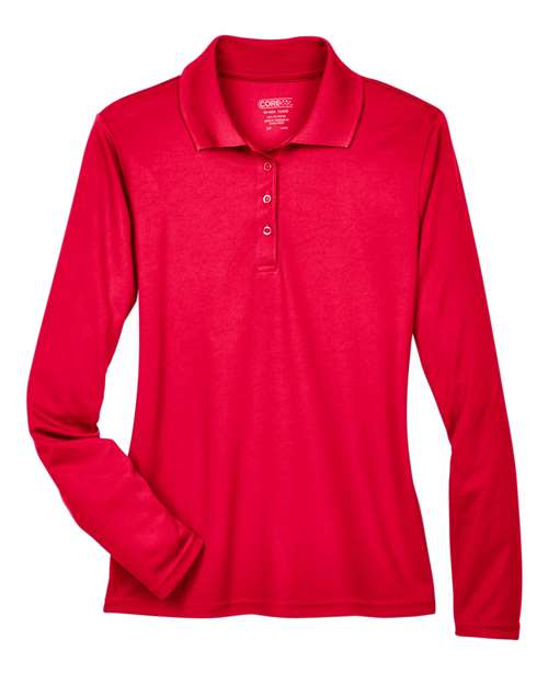 CORE365 78192 Women's Pinnacle Performance Long Sleeve Piqué Polo