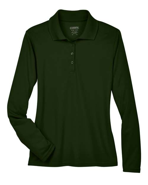 CORE365 78192 Women's Pinnacle Performance Long Sleeve Piqué Polo