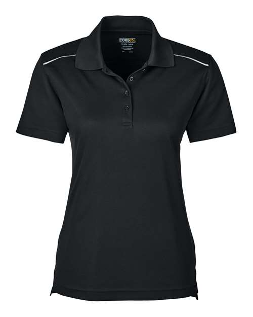 CORE365 78181R Women's Radiant Performance Piqué Polo with Reflective Piping