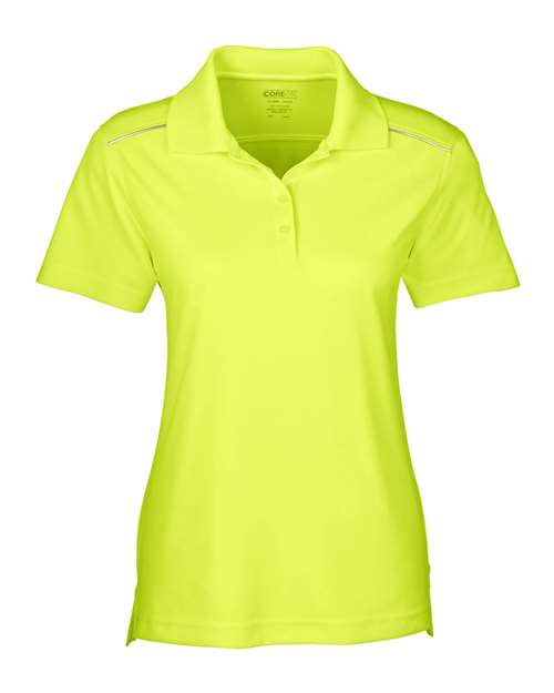 CORE365 78181R Women's Radiant Performance Piqué Polo with Reflective Piping