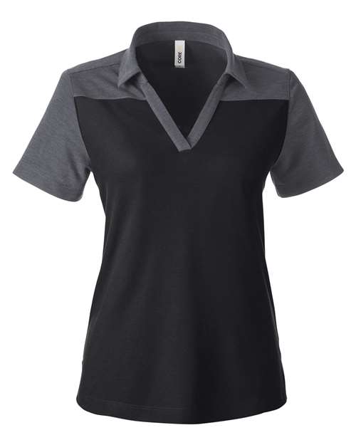 CORE365 CE112CW Women's Fusion ChromaSoft™ Colorblock Polo