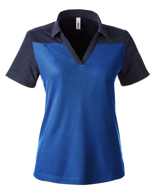 CORE365 CE112CW Women's Fusion ChromaSoft™ Colorblock Polo