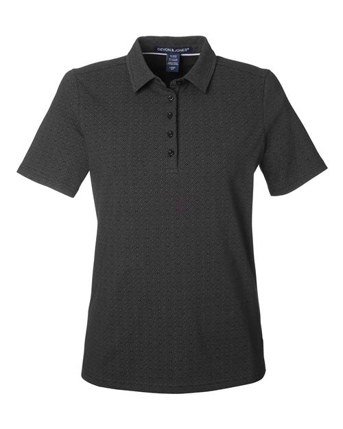 Devon & Jones DG101W Women's Crownlux Performance® Geo Polo