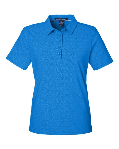 Devon & Jones DG101W Women's Crownlux Performance® Geo Polo
