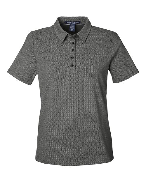 Devon & Jones DG101W Women's Crownlux Performance® Geo Polo