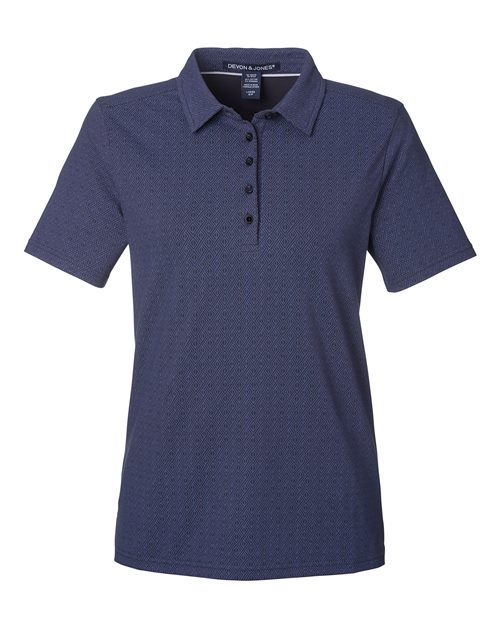 Devon & Jones DG101W Women's Crownlux Performance® Geo Polo
