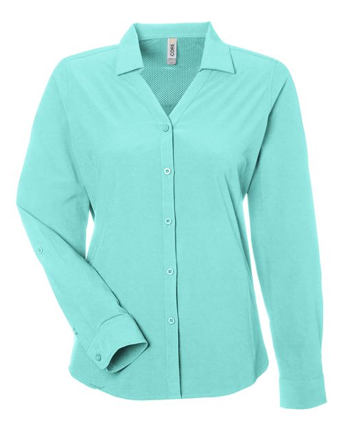 CORE365 CE510LW Women's Ultra UVP® Long Sleeve Marina Shirt