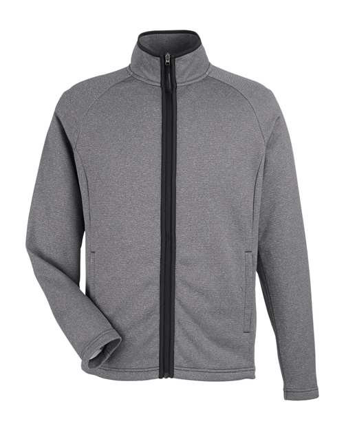 CORE365 CE72 Men's Venture Heathered Stripe Full-Zip