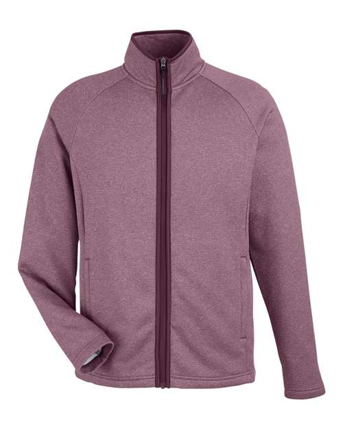 CORE365 CE72 Men's Venture Heathered Stripe Full-Zip