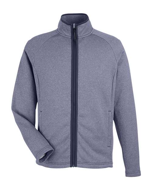 CORE365 CE72 Men's Venture Heathered Stripe Full-Zip