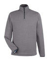 CORE365 CE73 Men's Venture Heathered Stripe Quarter-Zip Pullover