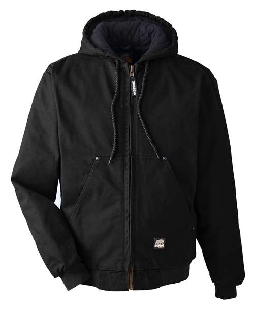 Berne Apparel HJ375 Men's Heartland Washed Cotton Duck Hooded Jacket