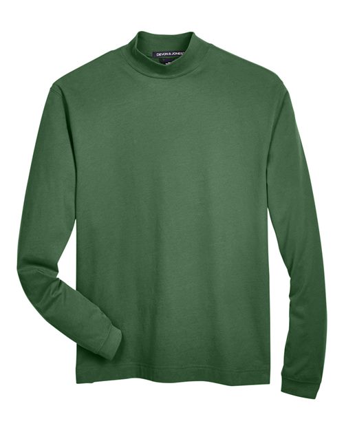 Devon & Jones D420 Unisex Sueded Jersey Mock Neck T-Shirt