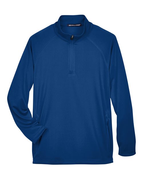 Devon & Jones DG440 Men's Stretch Tech-Shell® Compass Quarter-Zip Pullover