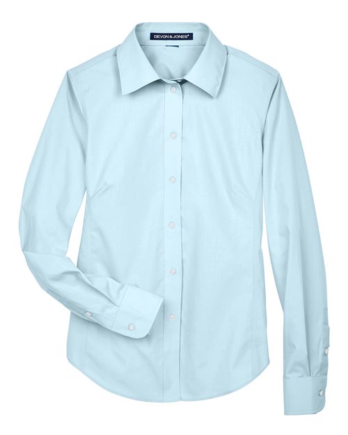 Devon & Jones D620W Women's Crown Collection® Broadcloth Woven Dress Shirt