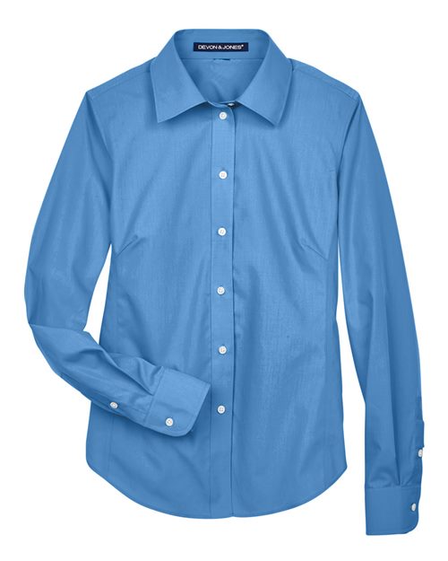 Devon & Jones D620W Women's Crown Collection® Broadcloth Woven Dress Shirt