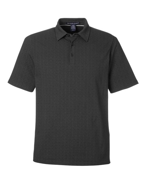 Devon & Jones DG101 Men's Crownlux Performance® Geo Polo