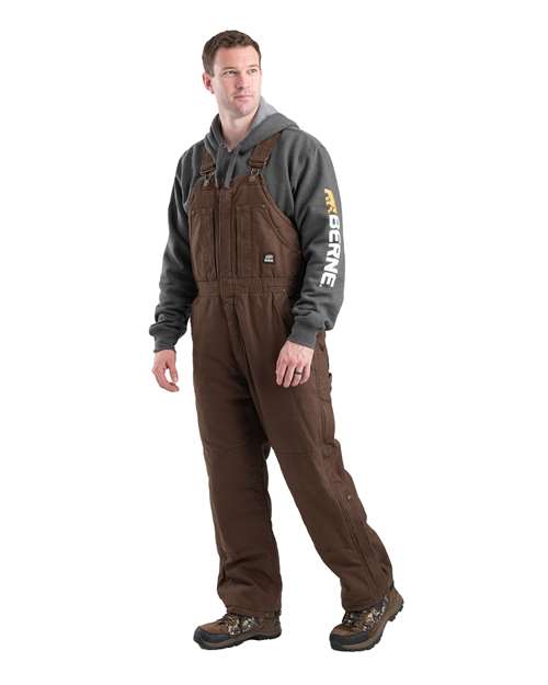 Berne Apparel B377 Men's Heartland Insulated Washed Duck Bib Overall