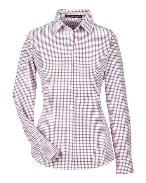 Devon & Jones DG540W Women's CrownLux Performance® Micro Windowpane Woven Dress Shirt