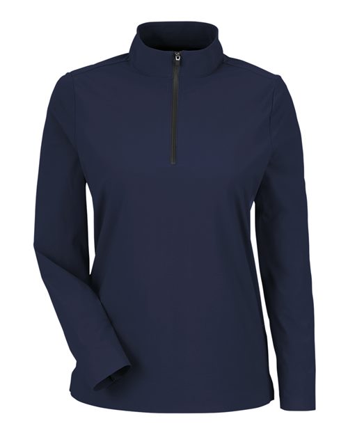 Devon & Jones DG410W Women's CrownLux Performance® Windsor Welded Quarter-Zip Pullover