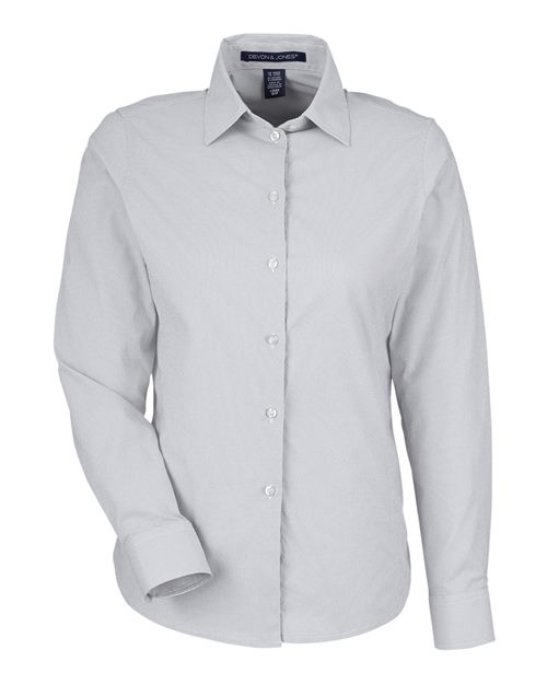 Devon & Jones DG537W Women's CrownLux Performance® Microstripe Dress Shirt