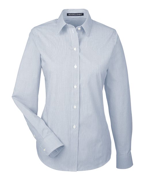 Devon & Jones DG534W Women's Crown Collection® Striped Woven Dress Shirt