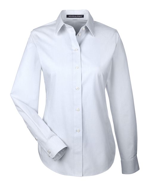 Devon & Jones DG534W Women's Crown Collection® Striped Woven Dress Shirt