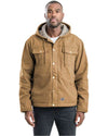 Berne Apparel HJ57 Men's Vintage Washed Sherpa-Lined Hooded Jacket