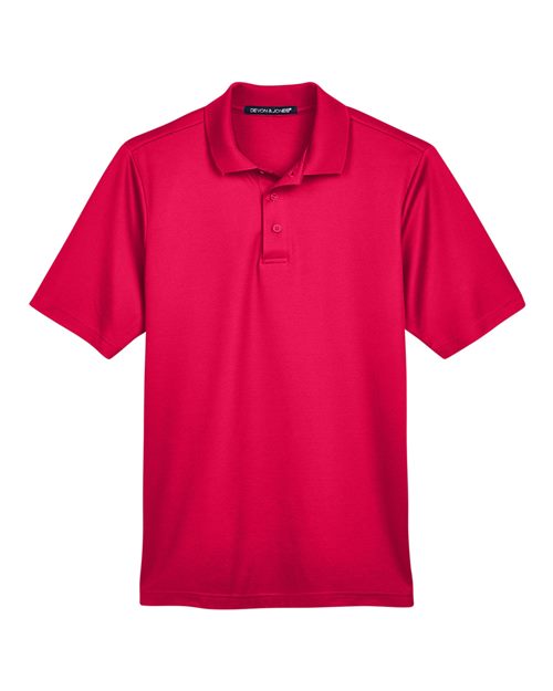 Devon & Jones DG20T Men's Tall CrownLux Performance® Plaited Polo