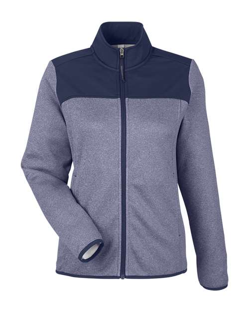CORE365 CE74W Women's Venture Heathered Stripe Hybrid Jacket