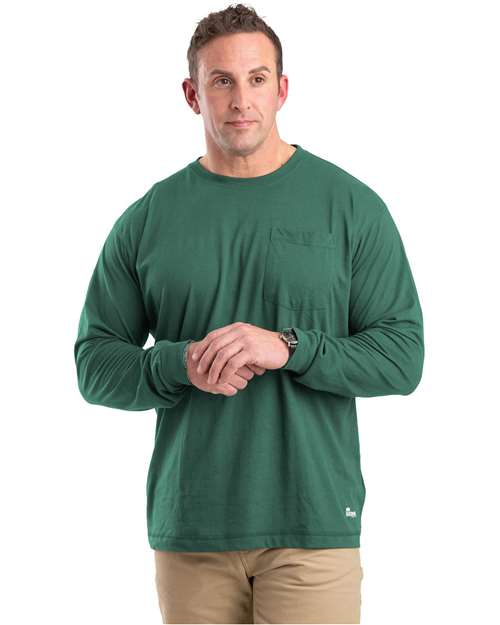 Berne Apparel BSM39T Unisex Tall Performance Long Sleeve Pocket T-Shirt