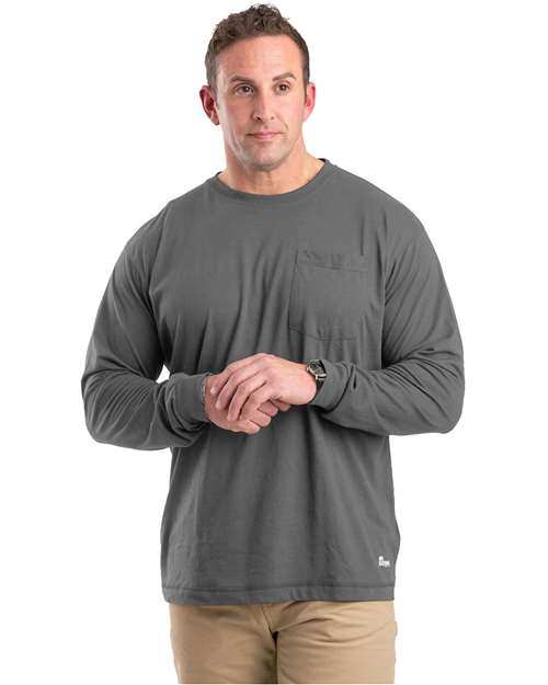 Berne Apparel BSM39T Unisex Tall Performance Long Sleeve Pocket T-Shirt