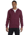 econscious EC5680 Unisex Heathered Full-Zip Hooded Sweatshirt