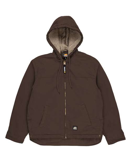 Berne Apparel HJ626 Men's Heartland Washed Duck Hooded Work Coat