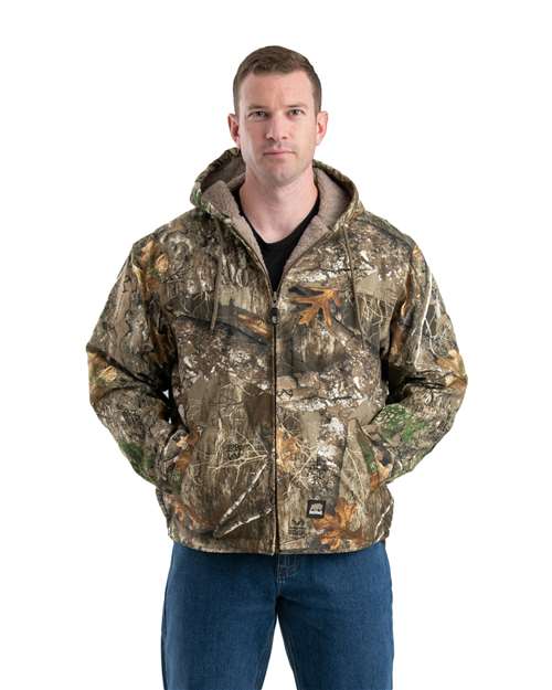 Berne Apparel HJ626 Men's Heartland Washed Duck Hooded Work Coat