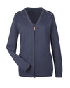 Devon & Jones DG478W Women's Manchester Fully-Fashioned Full-Zip Cardigan Sweater