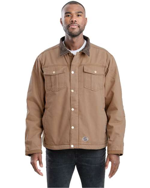 Berne Apparel J58T Unisex Tall Vintage Washed Sherpa-Lined Work Jacket