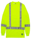 Berne Apparel HVK013T Men's Tall Hi-Vis Class 3 Performance T-Shirt