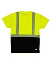 Berne Apparel HVK017 Unisex Hi-Vis Class 2 Color Blocked Pocket T-Shirt