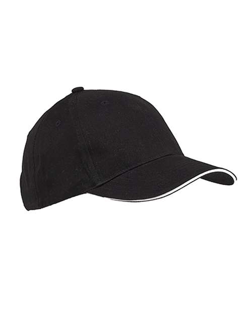 Big Accessories BX004 Brushed Twill Sandwich Cap