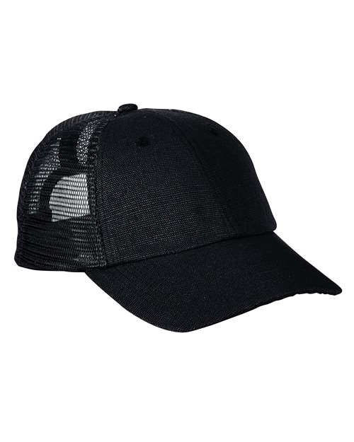econscious EC7095 Washed Hemp Soft Mesh Trucker Cap