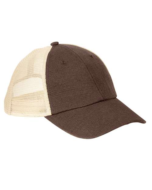 econscious EC7095 Washed Hemp Soft Mesh Trucker Cap